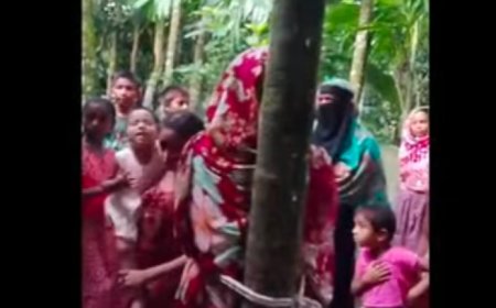 রংপুরে গৃহবধূকে গাছের সঙ্গে বেঁধে নির্যাতন, ছড়িয়েছে ভিডিও