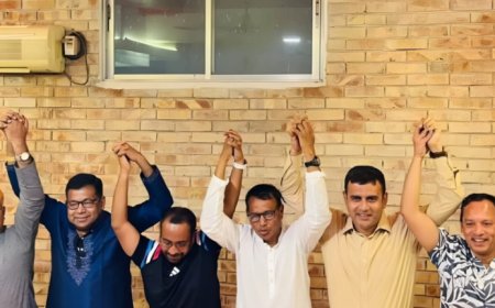 ঝিনাইদহ-৩ আসনে ঐক্যের বার্তা: সম্ভাব্য পাঁচ প্রার্থী এক মঞ্চে প্রতিজ্ঞাবদ্ধ—দল যাকেই মনোনয়ন দেবে, সবাই কাজ করবেন একসঙ্গে