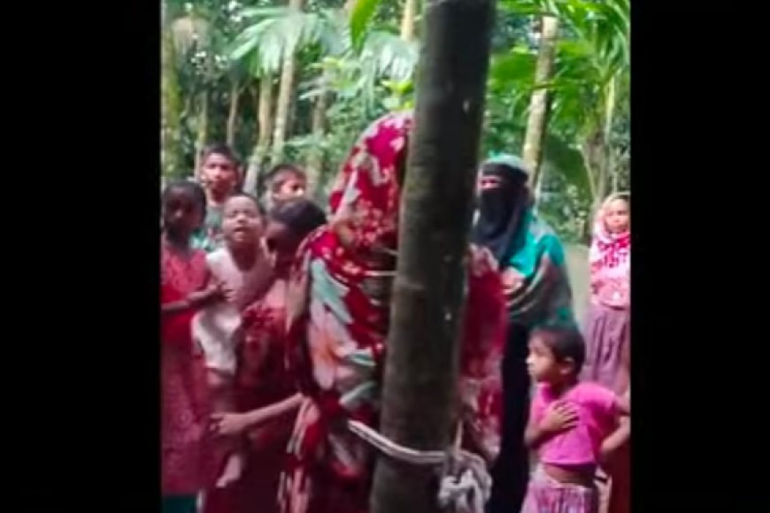 রংপুরে গৃহবধূকে গাছের সঙ্গে বেঁধে নির্যাতন, ছড়িয়েছে ভিডিও