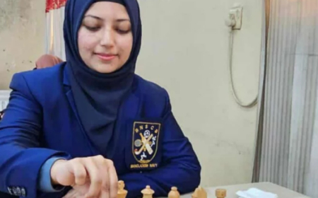 টানা তৃতীয়বার জাতীয় মহিলা দাবা চ্যাম্পিয়ন নোশিন আনজুম