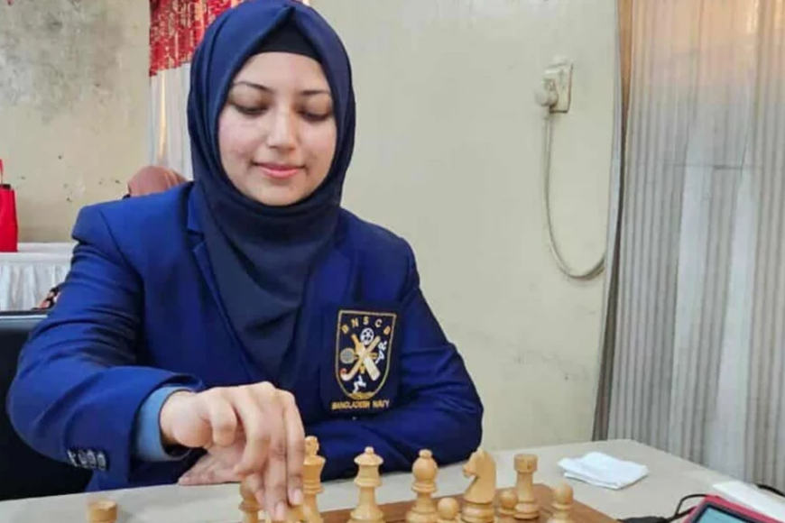 টানা তৃতীয়বার জাতীয় মহিলা দাবা চ্যাম্পিয়ন নোশিন আনজুম