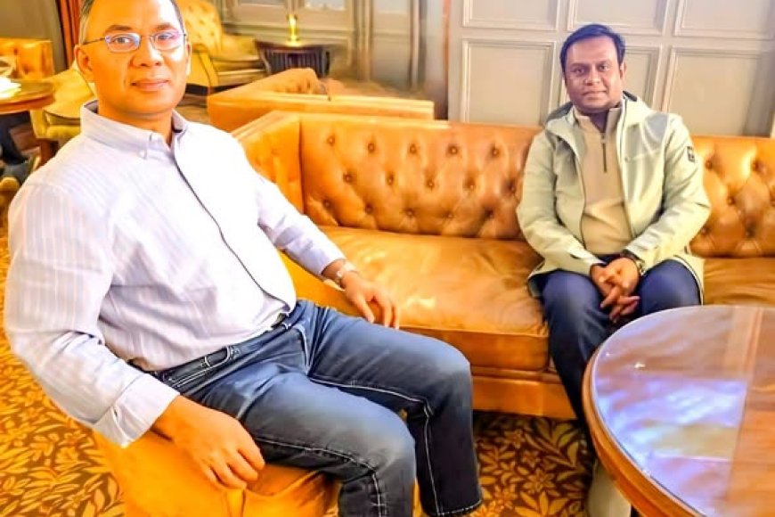 বিএনপির ভারপ্রাপ্ত চেয়ারম্যান তারেক রহমানের সঙ্গে রেজাউল কবীর পলের সৌজন্য সাক্ষাৎ