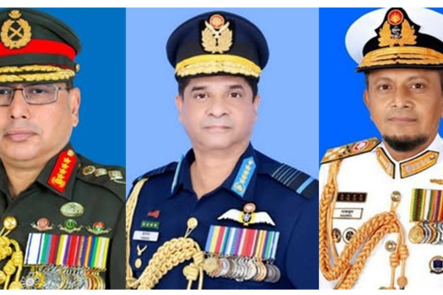 বেগম খালেদা জিয়াকে দেখতে এভারকেয়ারে তিন বাহিনীর প্রধান