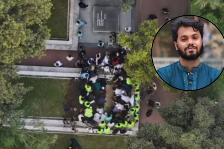 জাতীয় কবির সমাধির পাশে সমাহিত শহীদ ওসমান হাদি