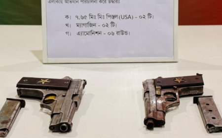 মোহাম্মদপুরে সেনা অভিযানে দুইটি বিদেশি পিস্তলসহ অস্ত্রধারী চাঁদাবাজ আটক